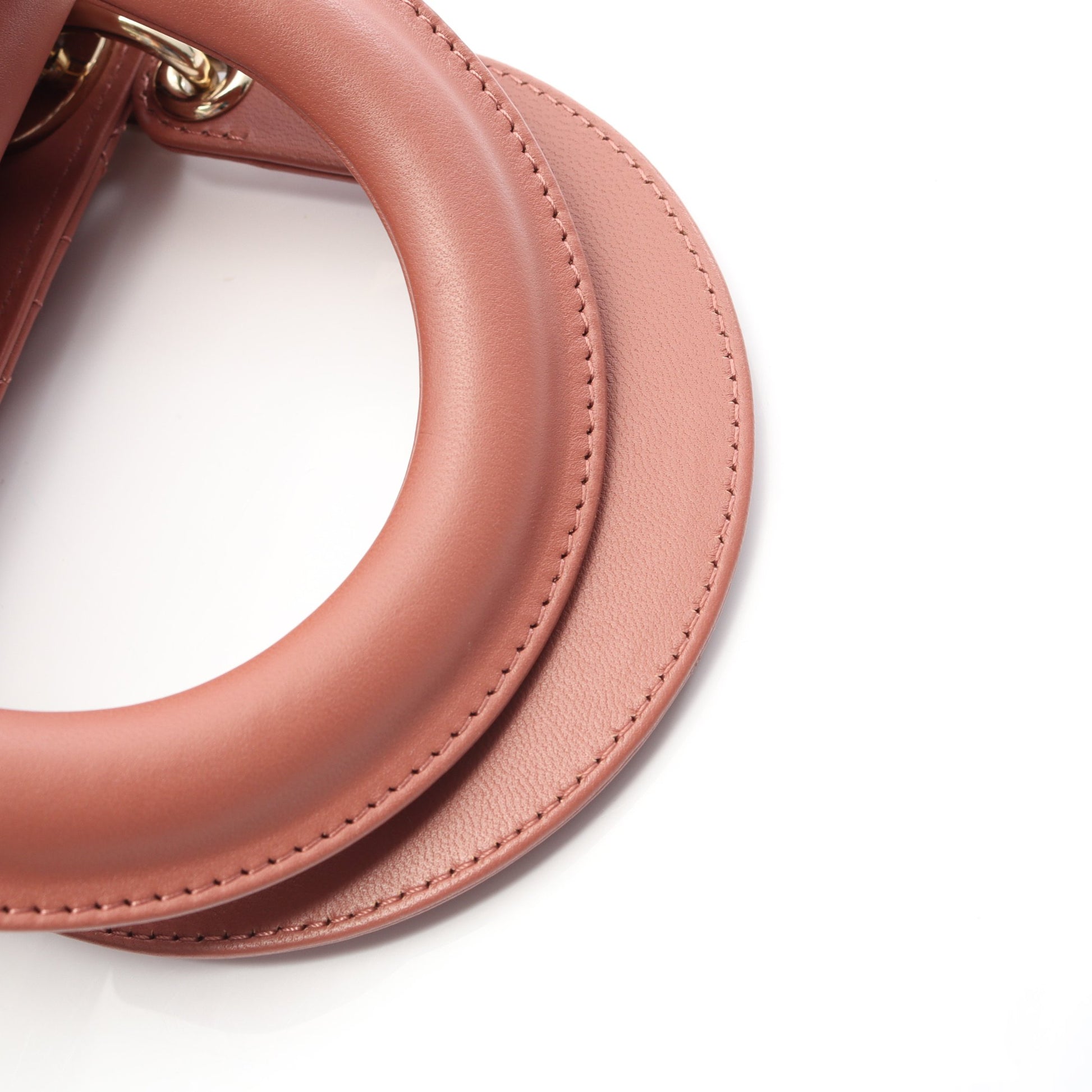 LADY DIOR MY ABCDIOR レディディオール スモールカナージュ ハンドバッグ レザー ピンクレッド 2WAY クリスチャンディオール バッグ Christian Dior