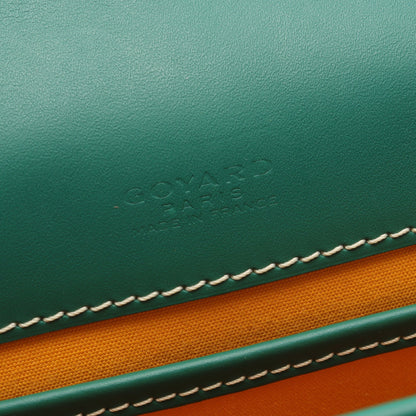 ショルダーバッグ コーティングキャンバス レザー グリーン マルチカラー ゴヤール バッグ GOYARD
