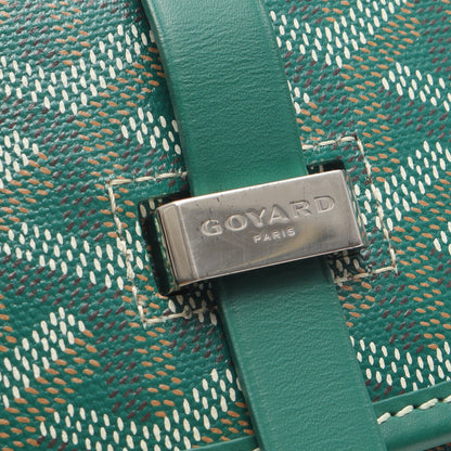 ショルダーバッグ コーティングキャンバス レザー グリーン マルチカラー ゴヤール バッグ GOYARD