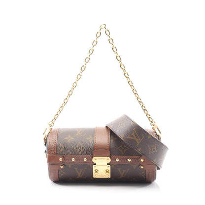 パピヨン トランク モノグラム ショルダーバッグ PVC レザー ブラウン 2WAY ルイヴィトン バッグ LOUIS VUITTON