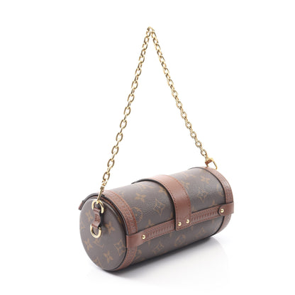 パピヨン トランク モノグラム ショルダーバッグ PVC レザー ブラウン 2WAY ルイヴィトン バッグ LOUIS VUITTON