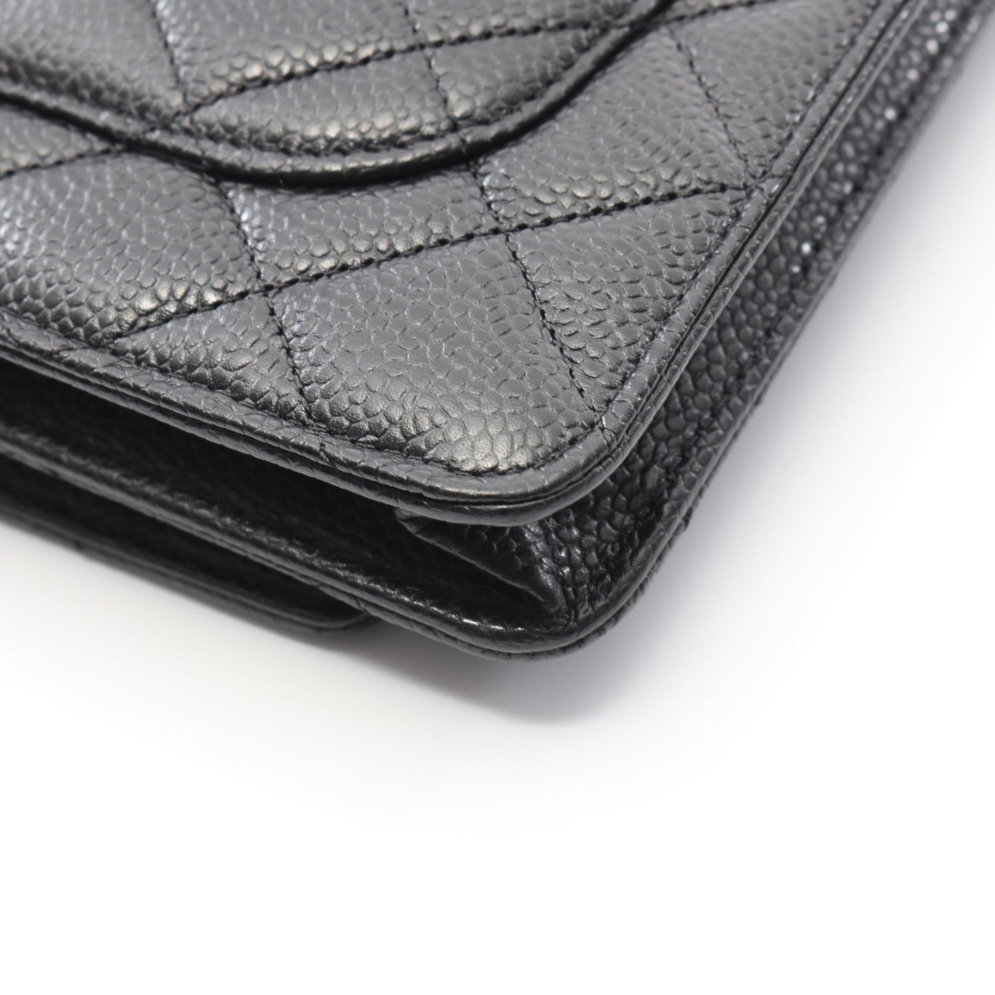 マトラッセ チェーンウォレット キャビアスキン ブラック ゴールド金具 シャネル バッグ CHANEL