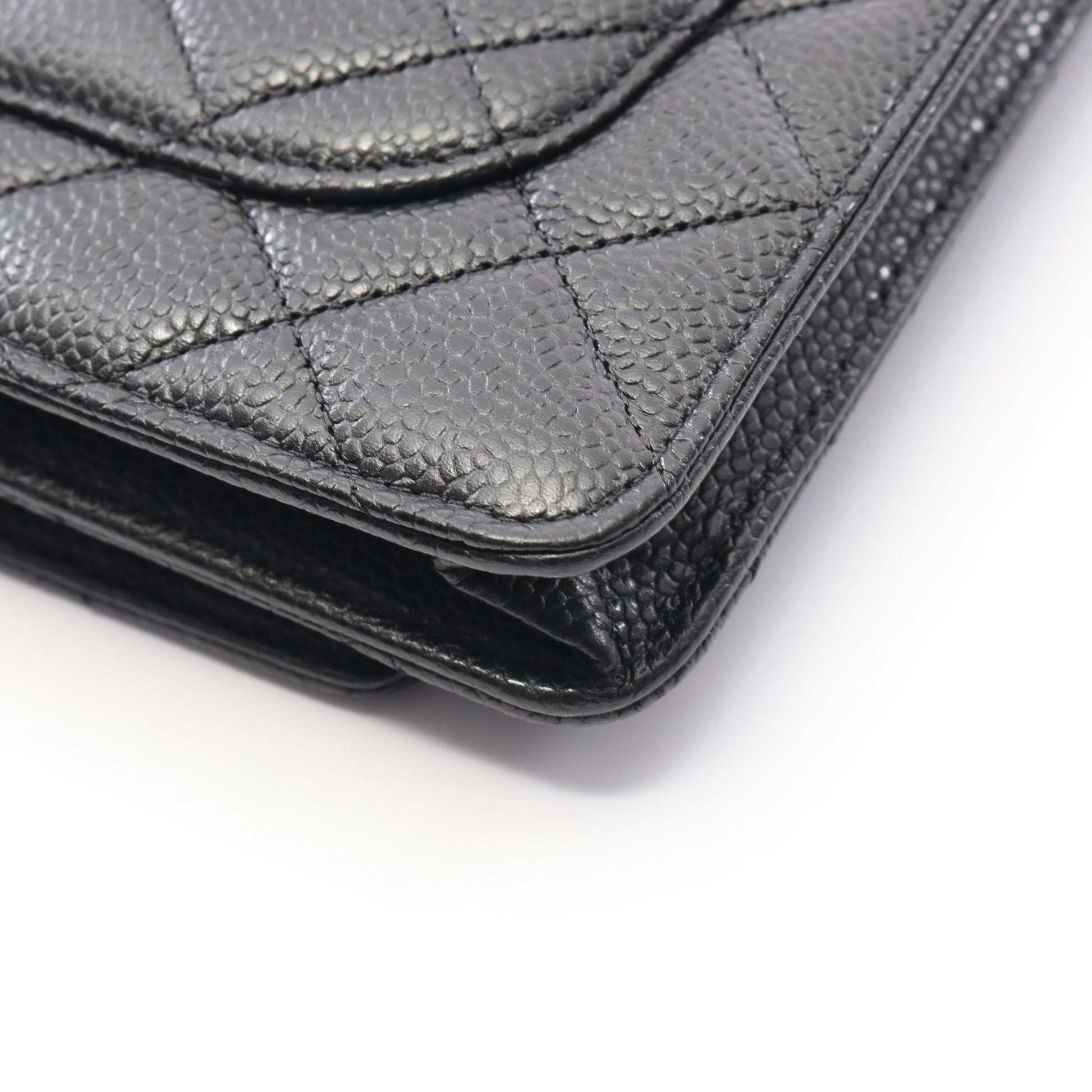 マトラッセ チェーンウォレット キャビアスキン ブラック ゴールド金具 シャネル バッグ CHANEL