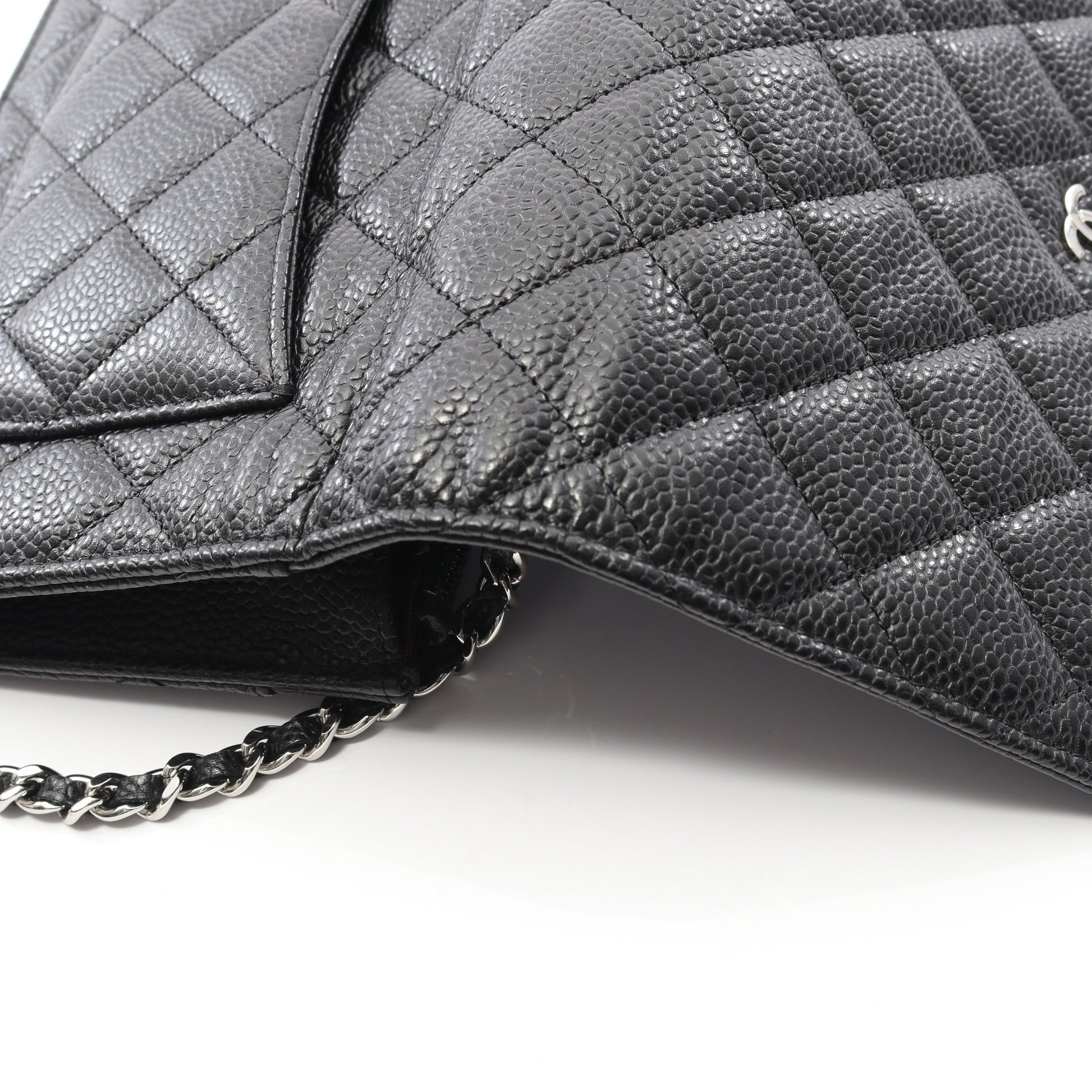 マトラッセ チェーンウォレット キャビアスキン ブラック ゴールド金具 シャネル バッグ CHANEL