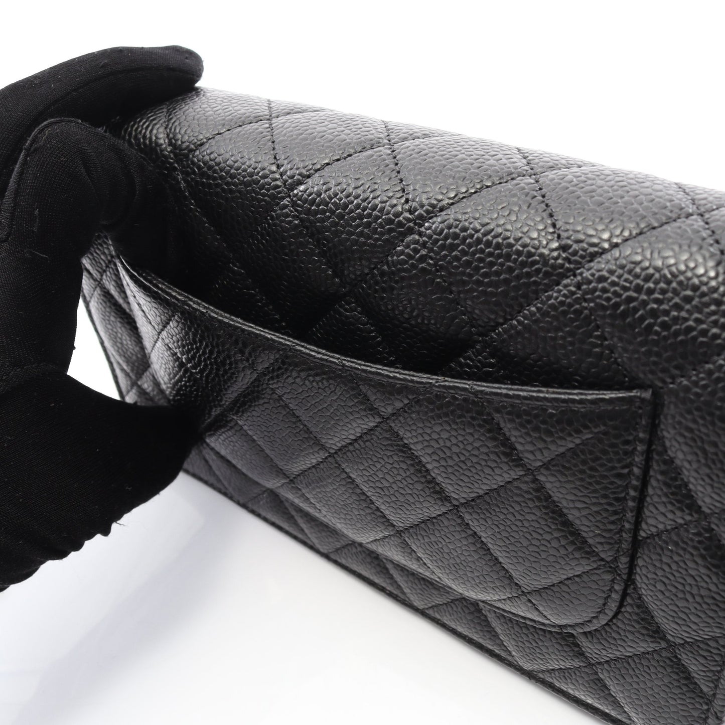 マトラッセ チェーンウォレット キャビアスキン ブラック ゴールド金具 シャネル バッグ CHANEL