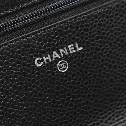 マトラッセ チェーンウォレット キャビアスキン ブラック ゴールド金具 シャネル バッグ CHANEL
