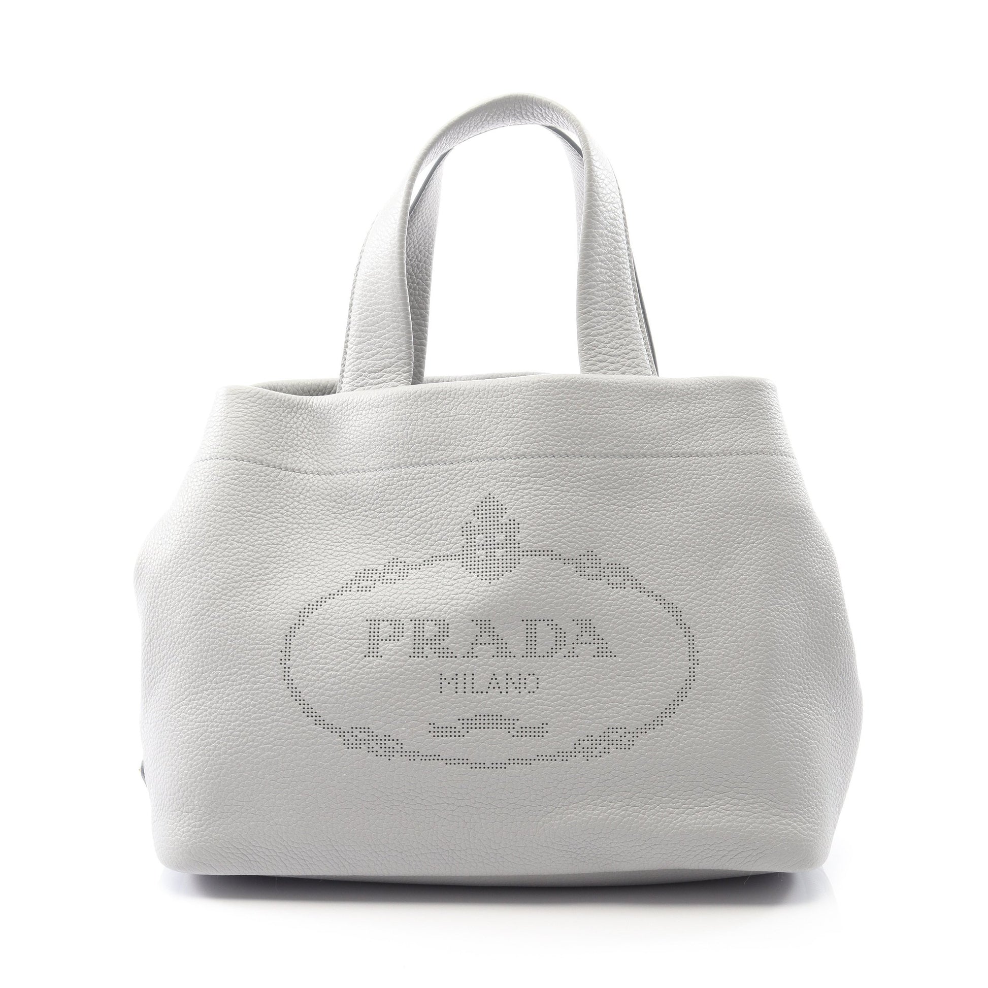 VIT DAINO ヴィッテロダイノ ハンドバッグ トートバッグ レザー グレー プラダ バッグ PRADA
