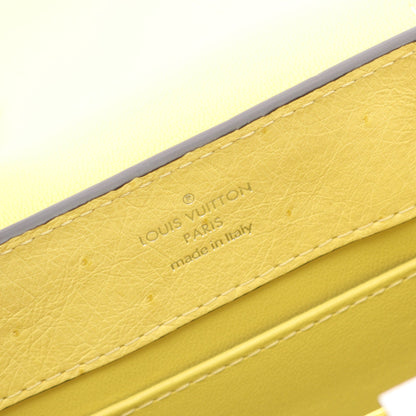 カプシーヌ MINI ハンドバッグ オーストリッチ イエロー 2WAY ルイヴィトン バッグ LOUIS VUITTON