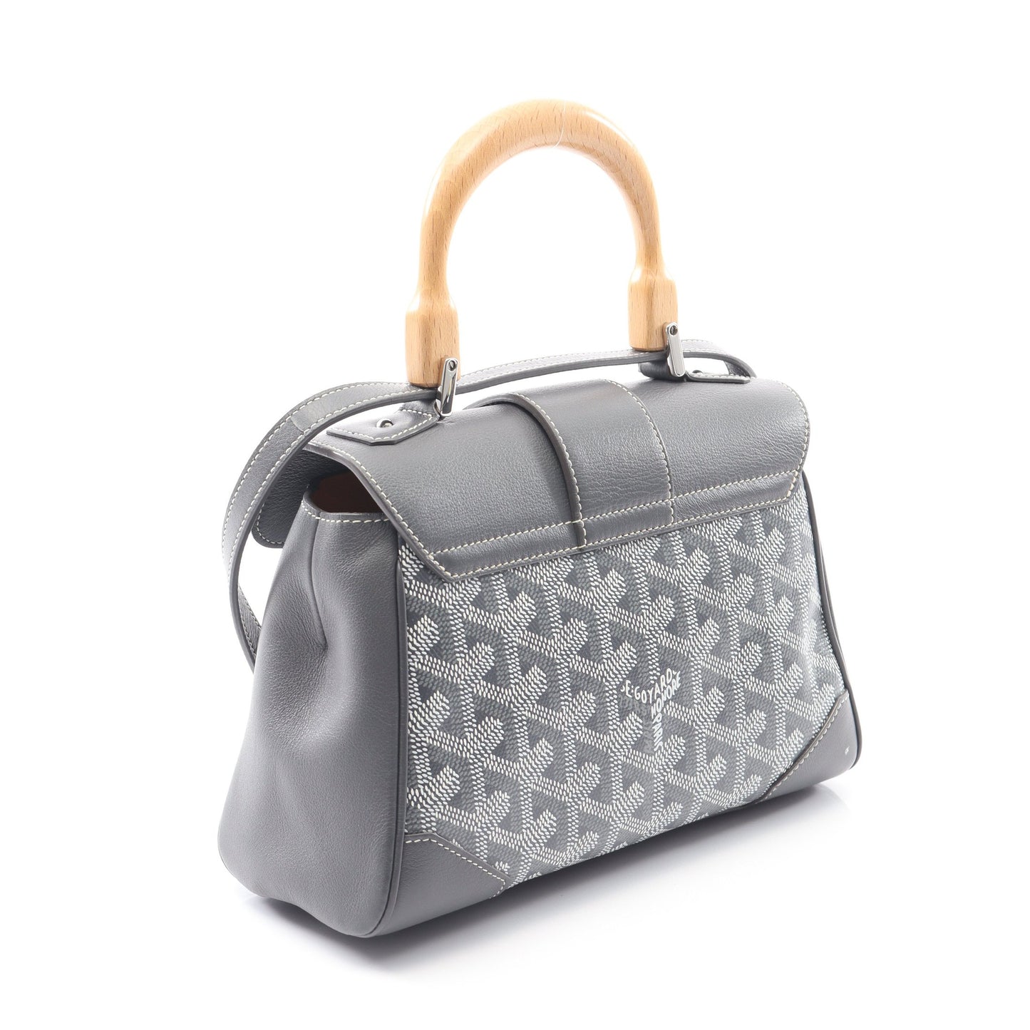 サイゴン ミニ ハンドバッグ コーティングキャンバス レザー グレー マルチカラー 2WAY ゴヤール バッグ GOYARD