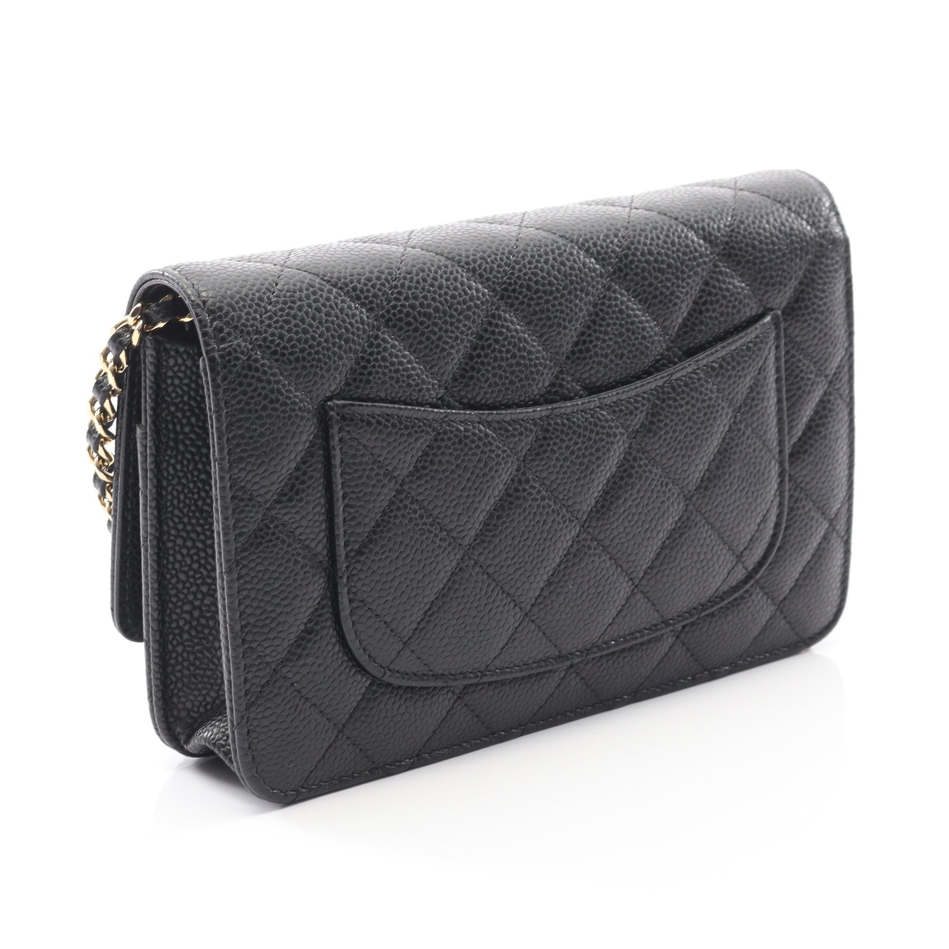 マトラッセ チェーンウォレット キャビアスキン ブラック ゴールド金具 シャネル バッグ CHANEL