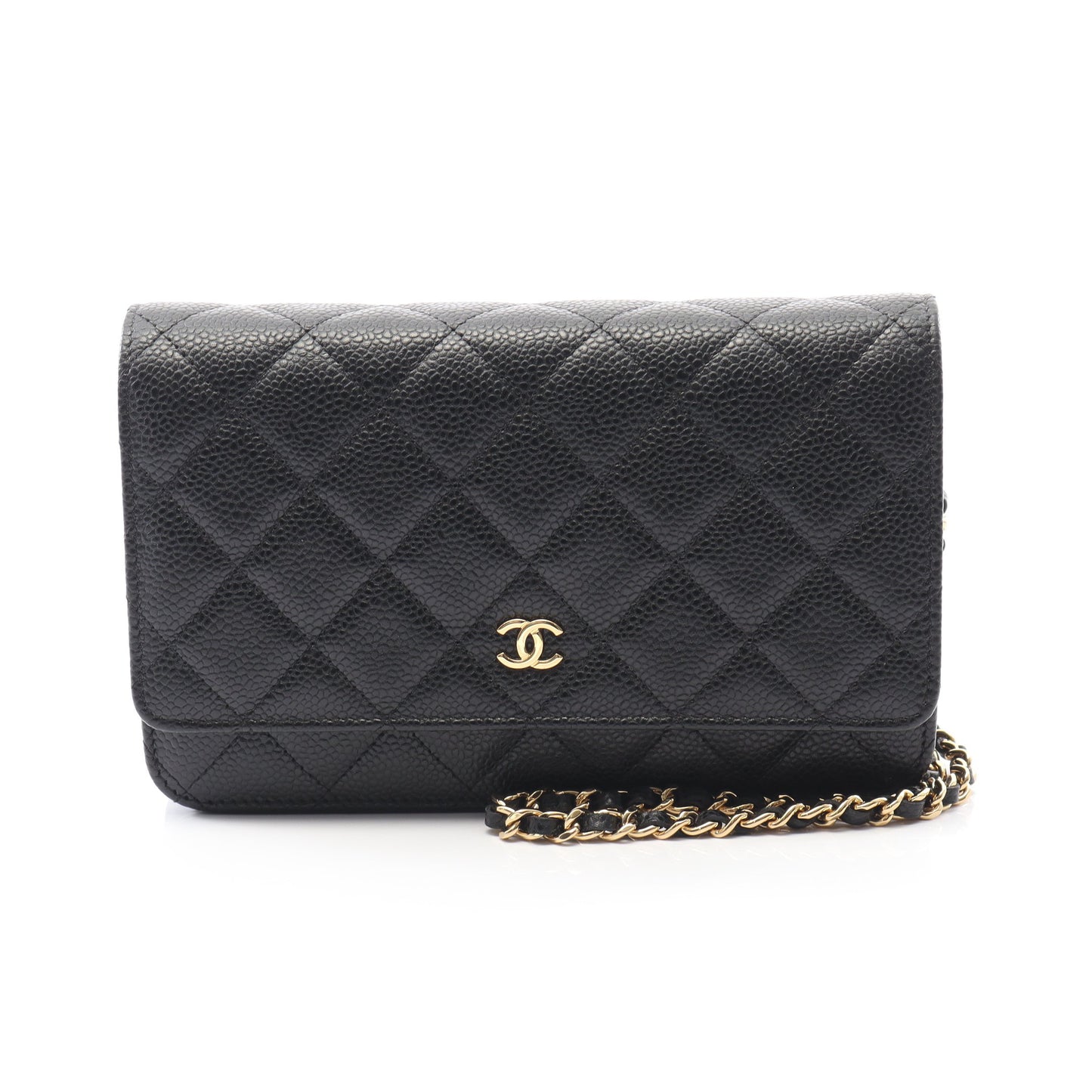 マトラッセ チェーンウォレット キャビアスキン ブラック ゴールド金具 シャネル バッグ CHANEL