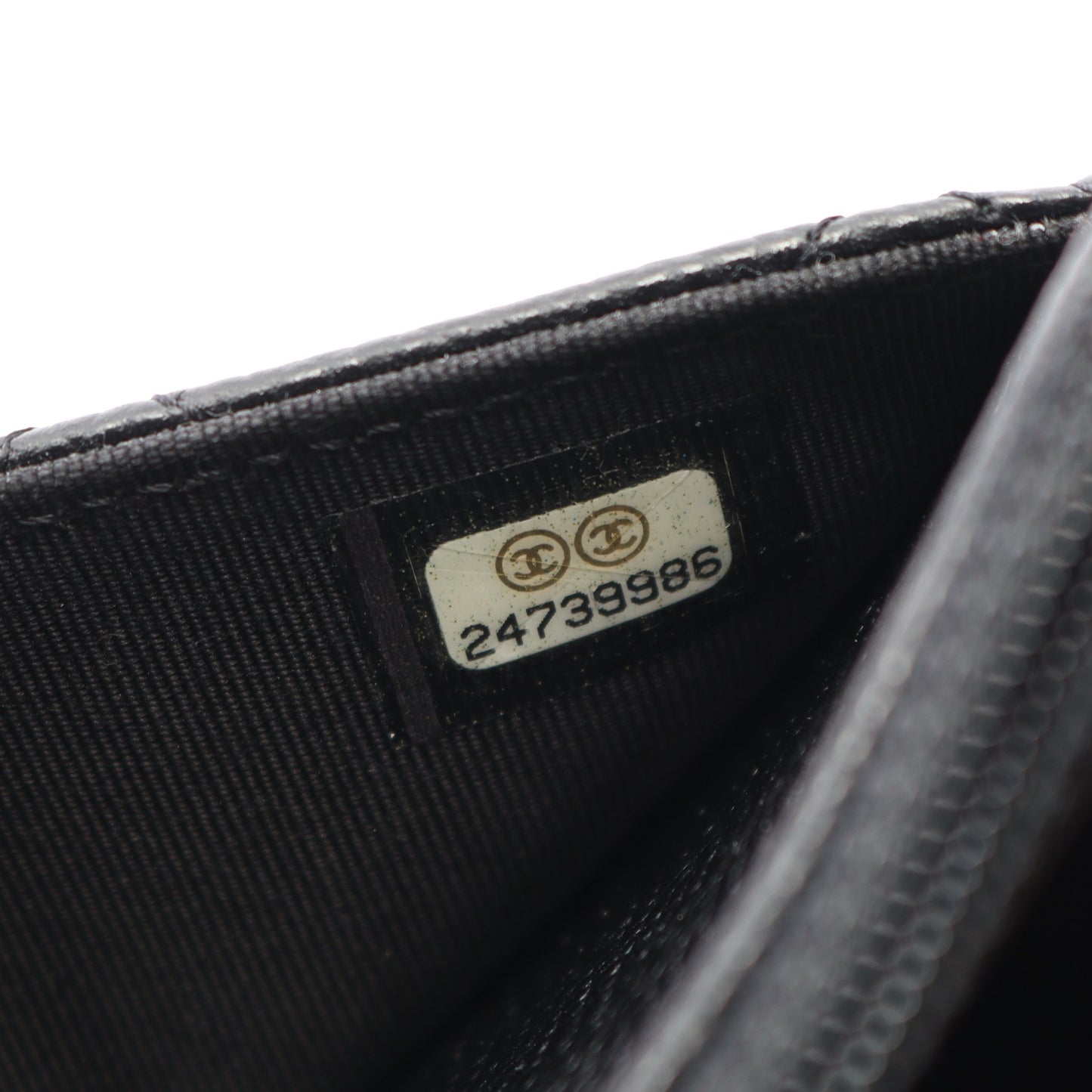マトラッセ チェーンウォレット キャビアスキン ブラック ゴールド金具 シャネル バッグ CHANEL