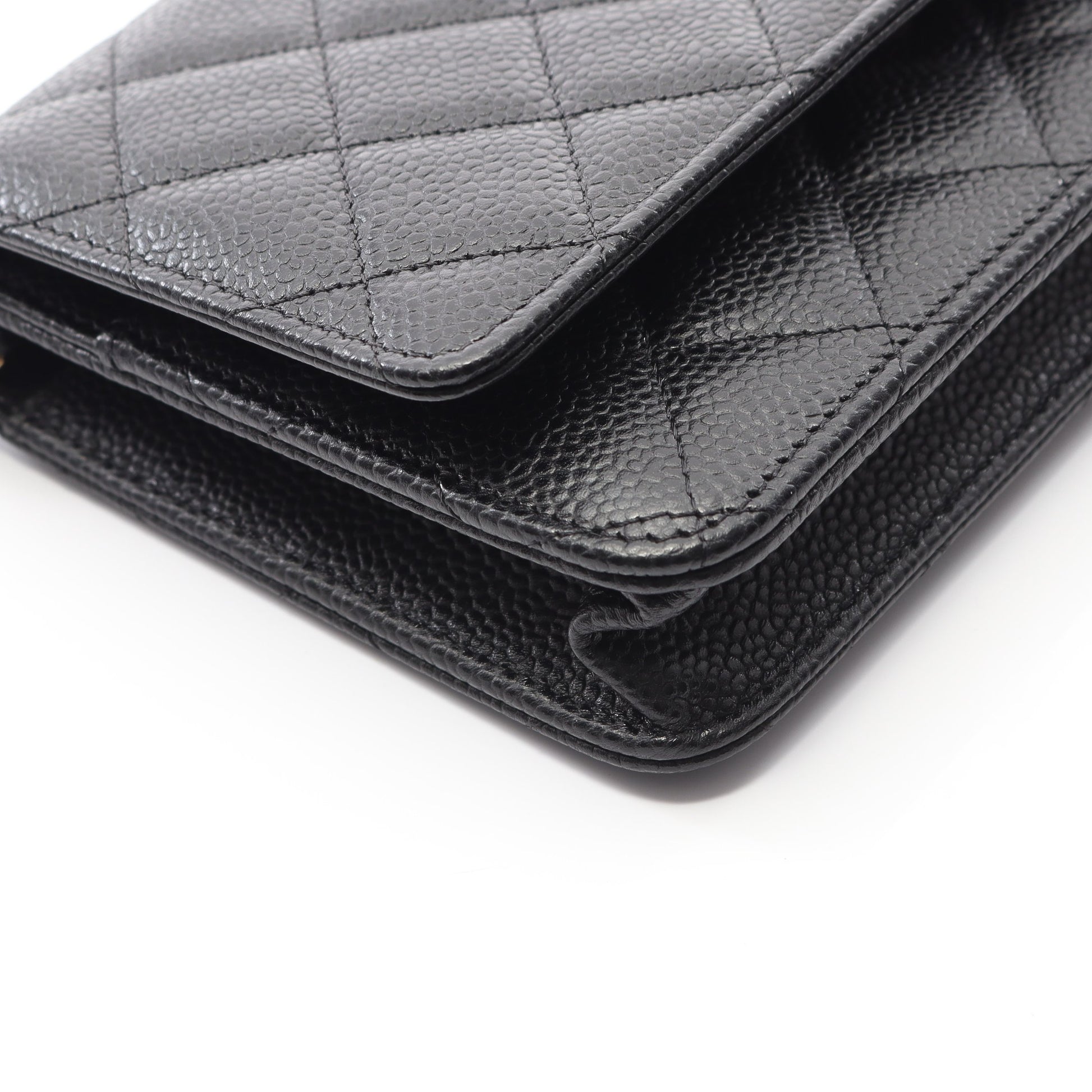 マトラッセ チェーンウォレット キャビアスキン ブラック ゴールド金具 シャネル バッグ CHANEL
