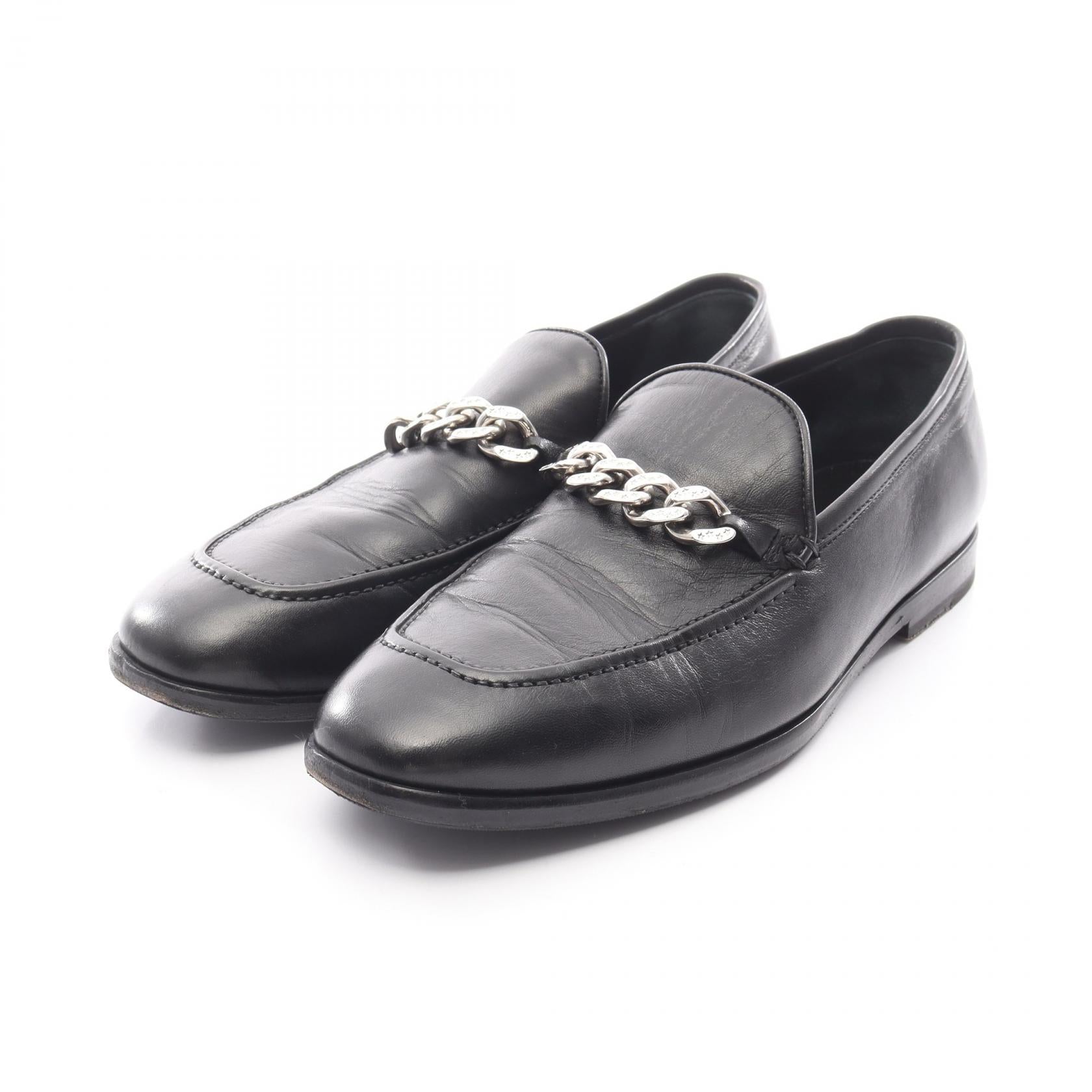 ローファー レザー ブラック チェーン スター ジミーチュウ シューズ JIMMY CHOO