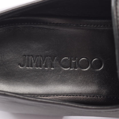 ローファー レザー ブラック チェーン スター ジミーチュウ シューズ JIMMY CHOO