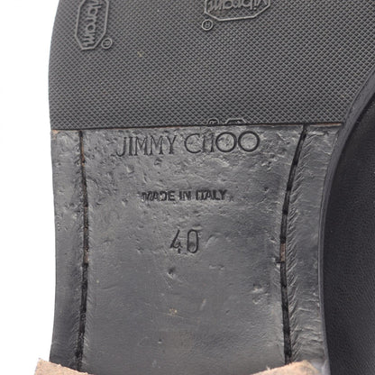ローファー レザー ブラック チェーン スター ジミーチュウ シューズ JIMMY CHOO