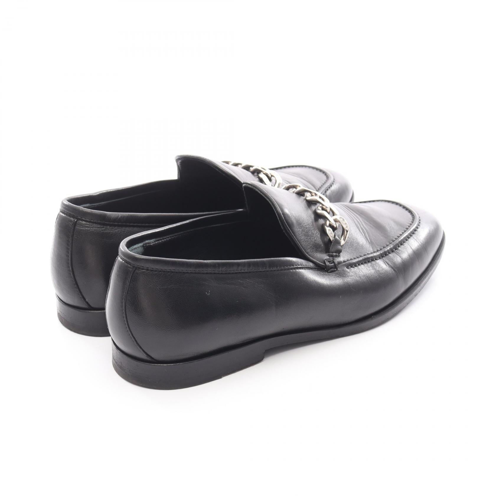 ローファー レザー ブラック チェーン スター ジミーチュウ シューズ JIMMY CHOO