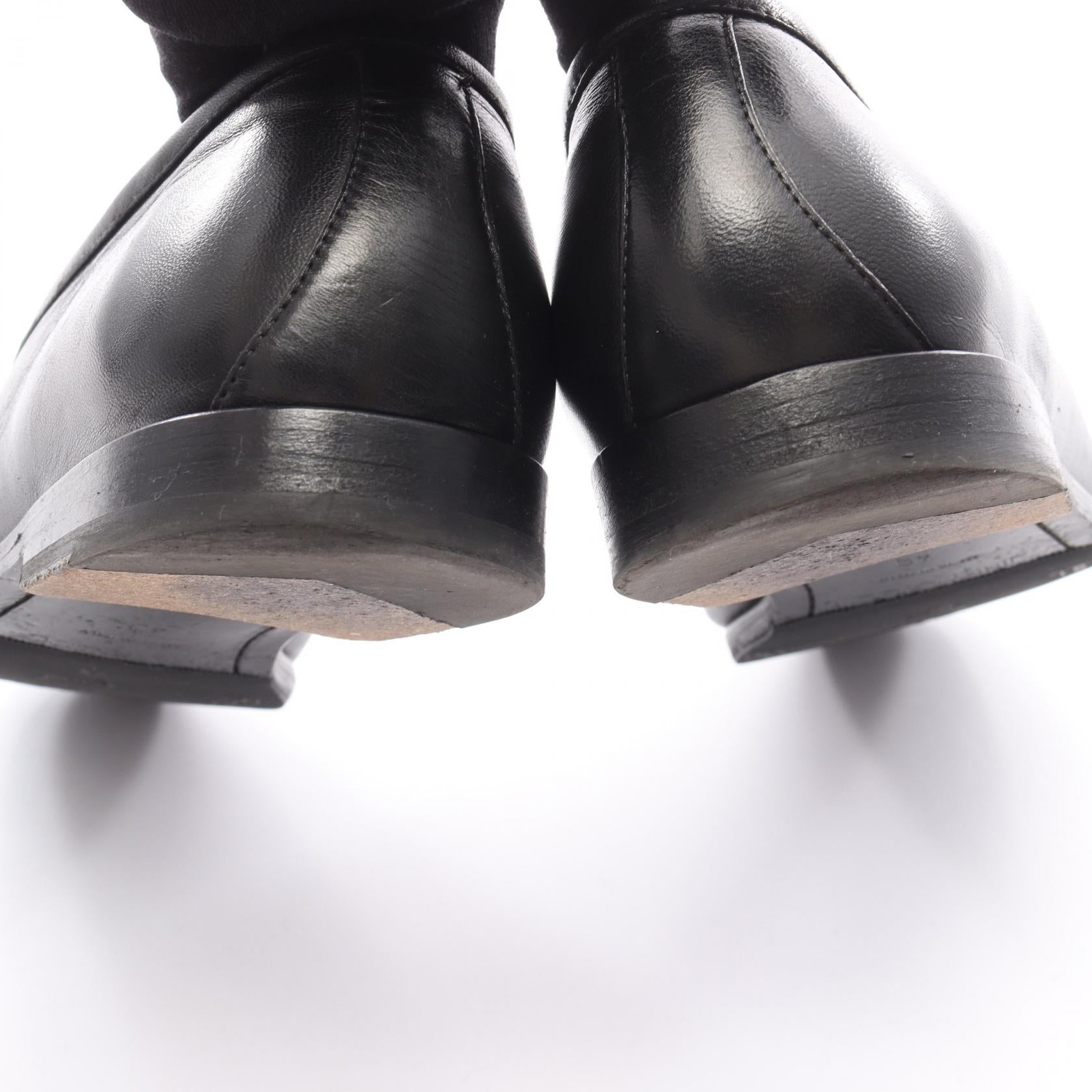 ローファー レザー ブラック チェーン スター ジミーチュウ シューズ JIMMY CHOO