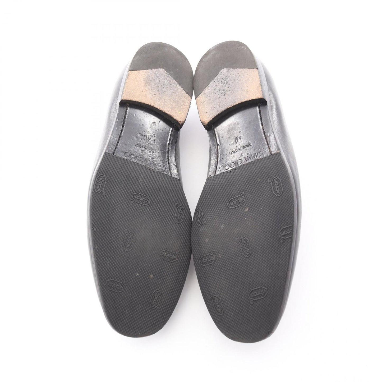 ローファー レザー ブラック チェーン スター ジミーチュウ シューズ JIMMY CHOO