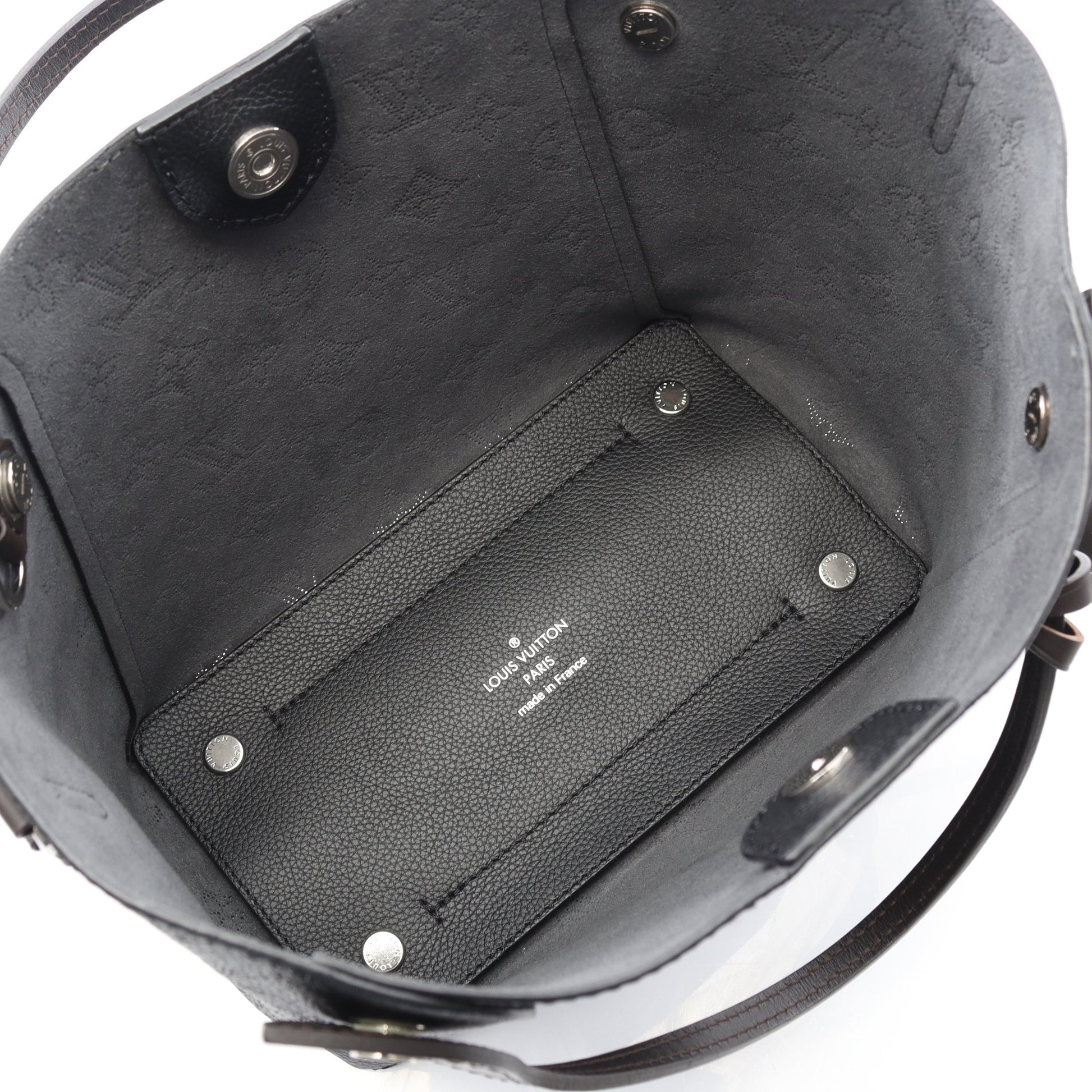 ヒナPM マヒナ ノワール ハンドバッグ トートバッグ レザー ブラック ダークブラウン 2WAY ルイヴィトン バッグ LOUIS VUITTON