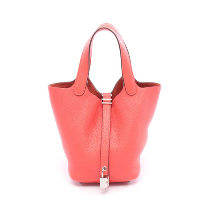 ピコタンロックPM ローズジャイプール ハンドバッグ トリヨンクレマンス ピンクレッド シルバー金具 C刻印 エルメス バッグ HERMES