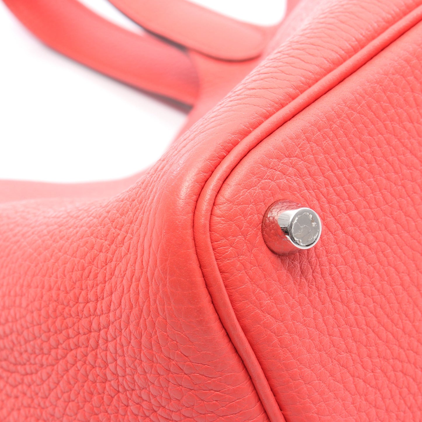 ピコタンロックPM ローズジャイプール ハンドバッグ トリヨンクレマンス ピンクレッド シルバー金具 C刻印 エルメス バッグ HERMES