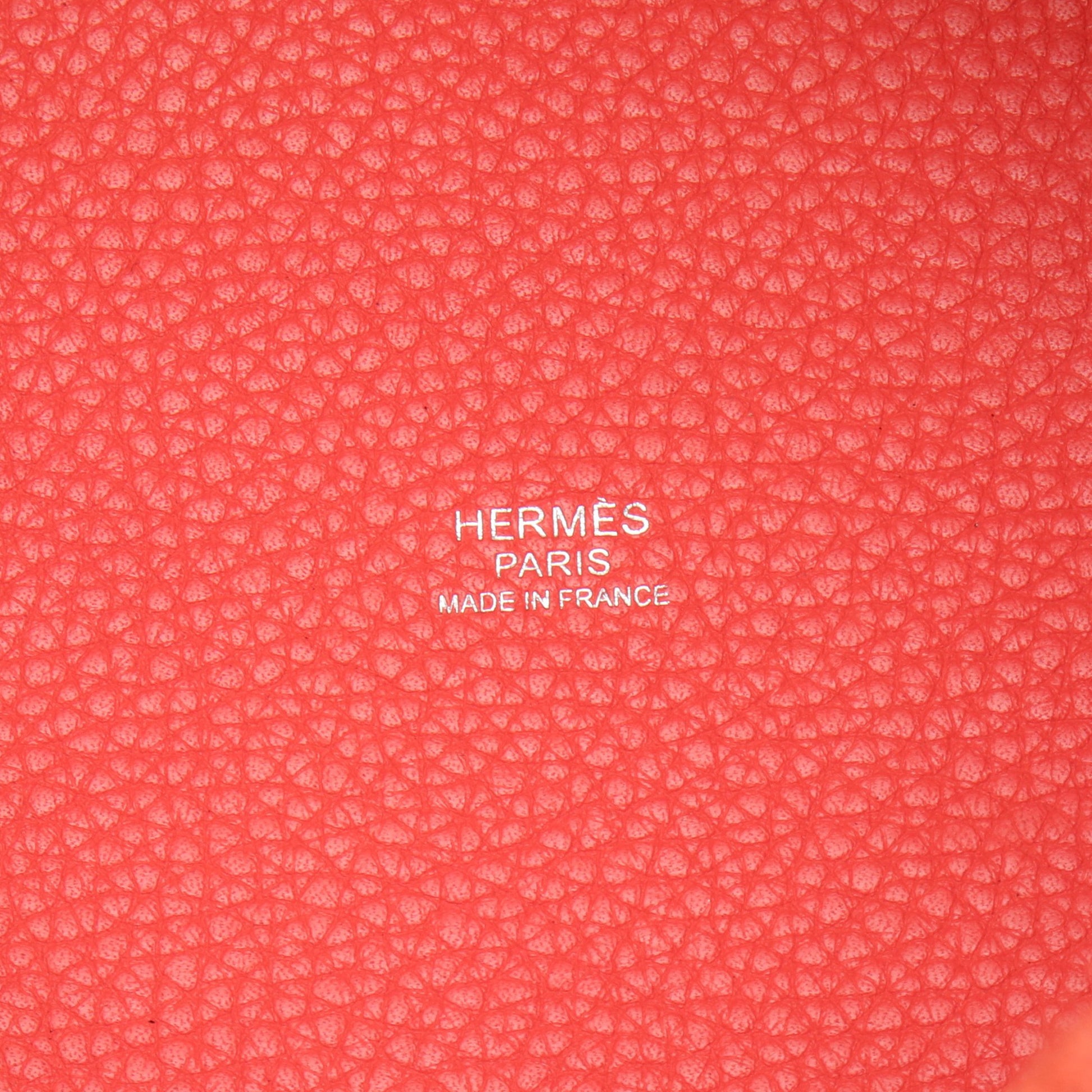 ピコタンロックPM ローズジャイプール ハンドバッグ トリヨンクレマンス ピンクレッド シルバー金具 C刻印 エルメス バッグ HERMES