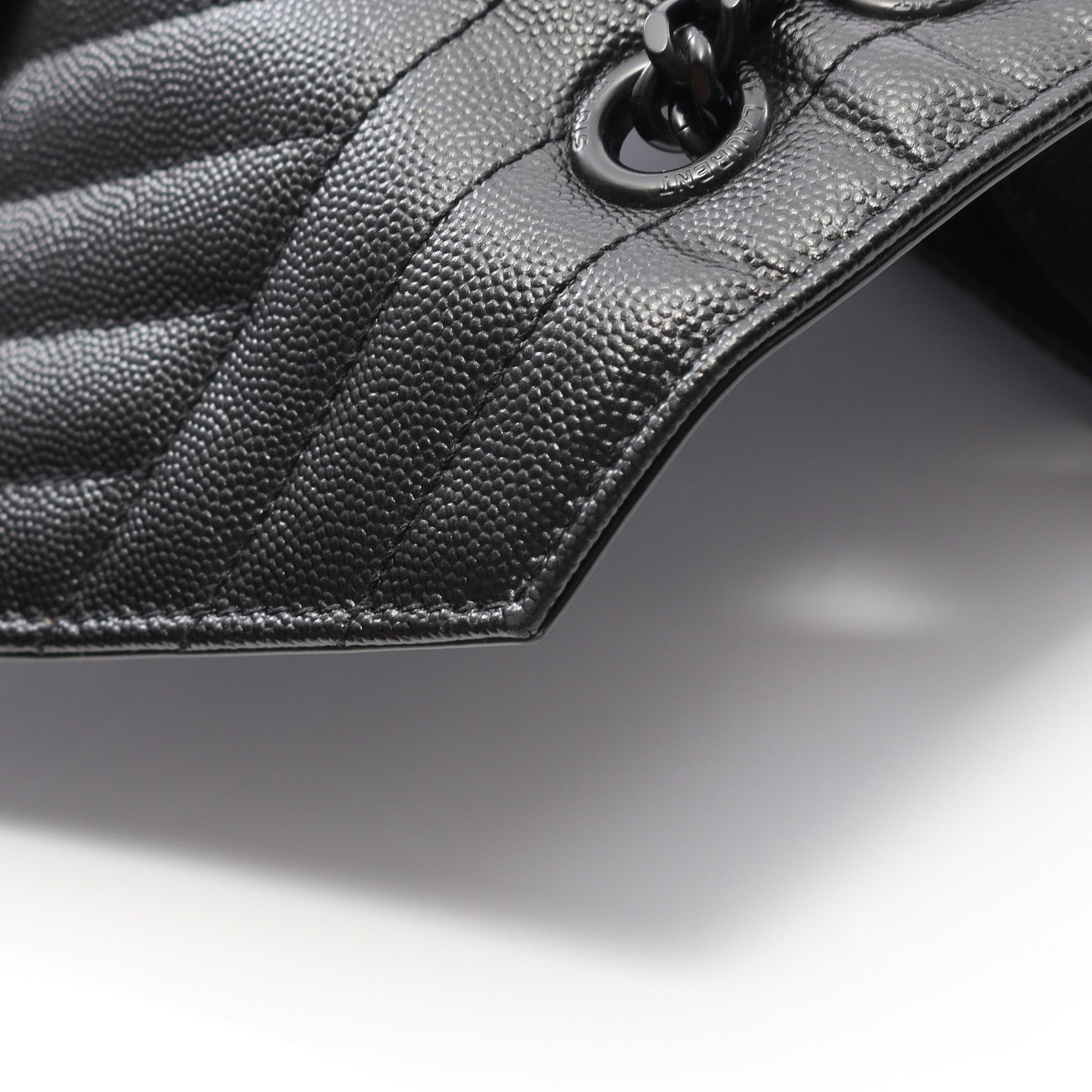 エンヴェロップ ミディアム チェーンショルダーバッグ レザー ブラック サンローランパリ バッグ SAINT LAURENT PARIS