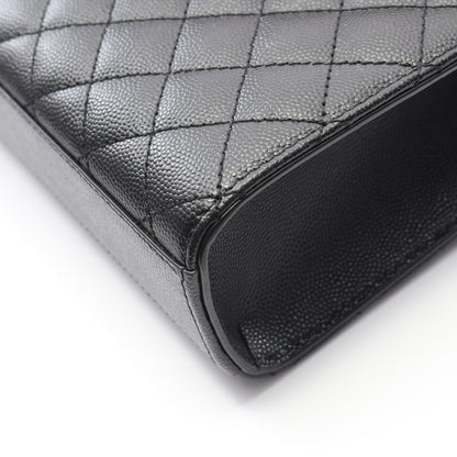エンヴェロップ ミディアム チェーンショルダーバッグ レザー ブラック サンローランパリ バッグ SAINT LAURENT PARIS