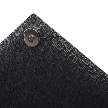 エンヴェロップ ミディアム チェーンショルダーバッグ レザー ブラック サンローランパリ バッグ SAINT LAURENT PARIS