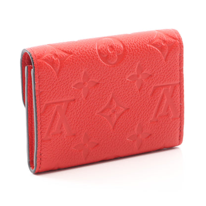 ポルトモネ ロザリ モノグラムアンプラント ルイレッド 二つ折り財布  