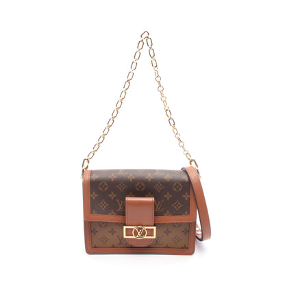 ドーフィーヌMM モノグラムリバース チェーンショルダーバッグ PVC レザー ブラウン 2WAY ルイヴィトン バッグ LOUIS VUITTON