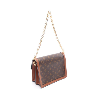 ドーフィーヌMM モノグラムリバース チェーンショルダーバッグ PVC レザー ブラウン 2WAY ルイヴィトン バッグ LOUIS VUITTON