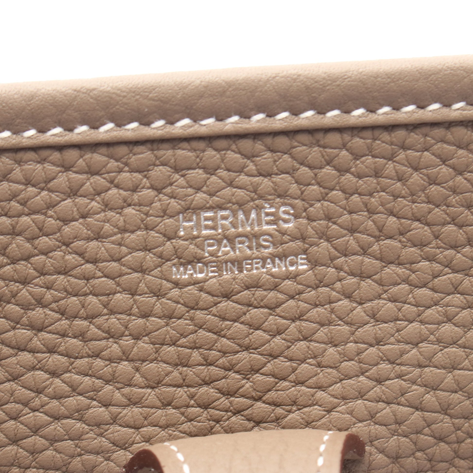 エヴリン 3 トロワ PM エトゥープ ショルダーバッグ トリヨンクレマンス グレーブラウン シルバー金具 K刻印 エルメス バッグ HERMES