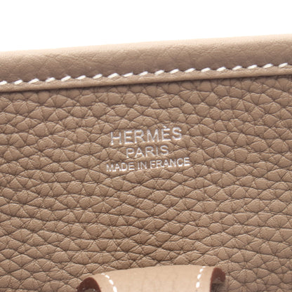 エヴリン 3 トロワ PM エトゥープ ショルダーバッグ トリヨンクレマンス グレーブラウン シルバー金具 K刻印 エルメス バッグ HERMES