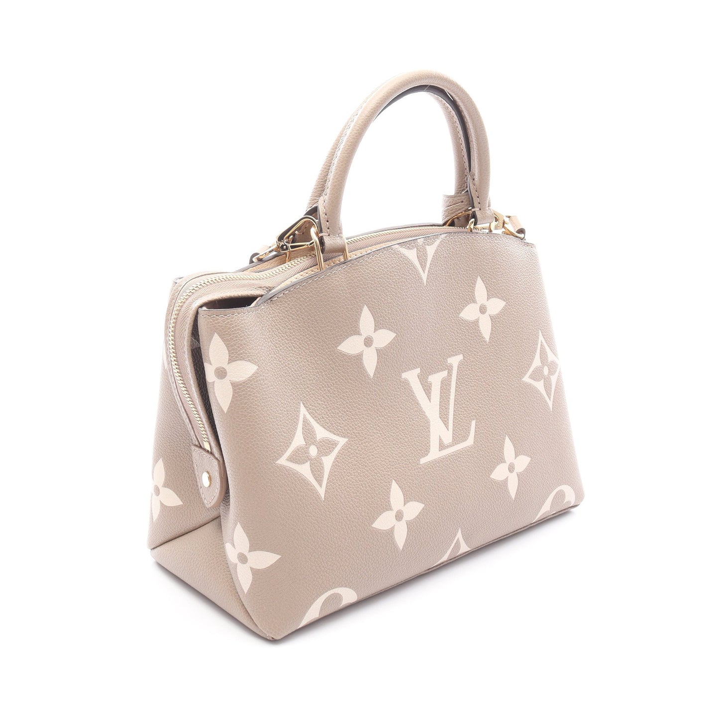プティ パレPM モノグラムアンプラント トゥルトレール クレーム ハンドバッグ レザー グレーベージュ 2WAY ルイヴィトン バッグ LOUIS VUITTON