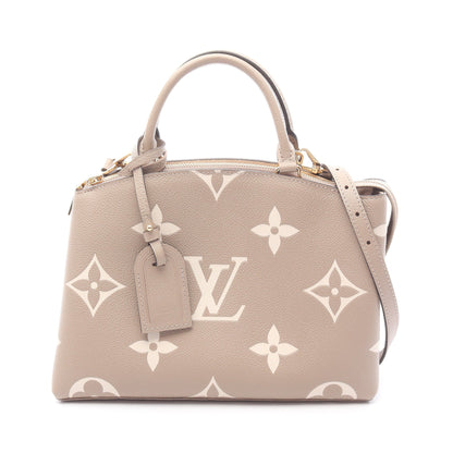 プティ パレPM モノグラムアンプラント トゥルトレール クレーム ハンドバッグ レザー グレーベージュ 2WAY ルイヴィトン バッグ LOUIS VUITTON