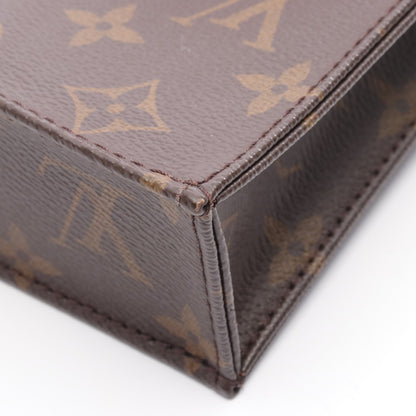 プティット サックプラ モノグラム ハンドバッグ PVC レザー ブラウン 2WAY ルイヴィトン バッグ LOUIS VUITTON