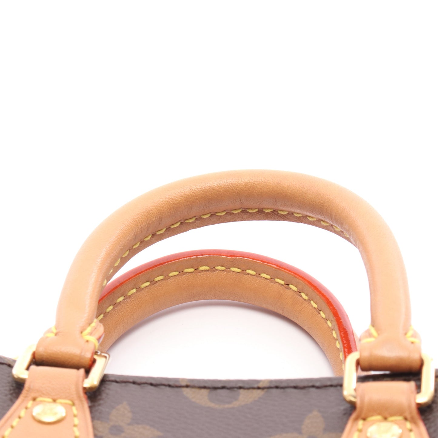 プティット サックプラ モノグラム ハンドバッグ PVC レザー ブラウン 2WAY ルイヴィトン バッグ LOUIS VUITTON