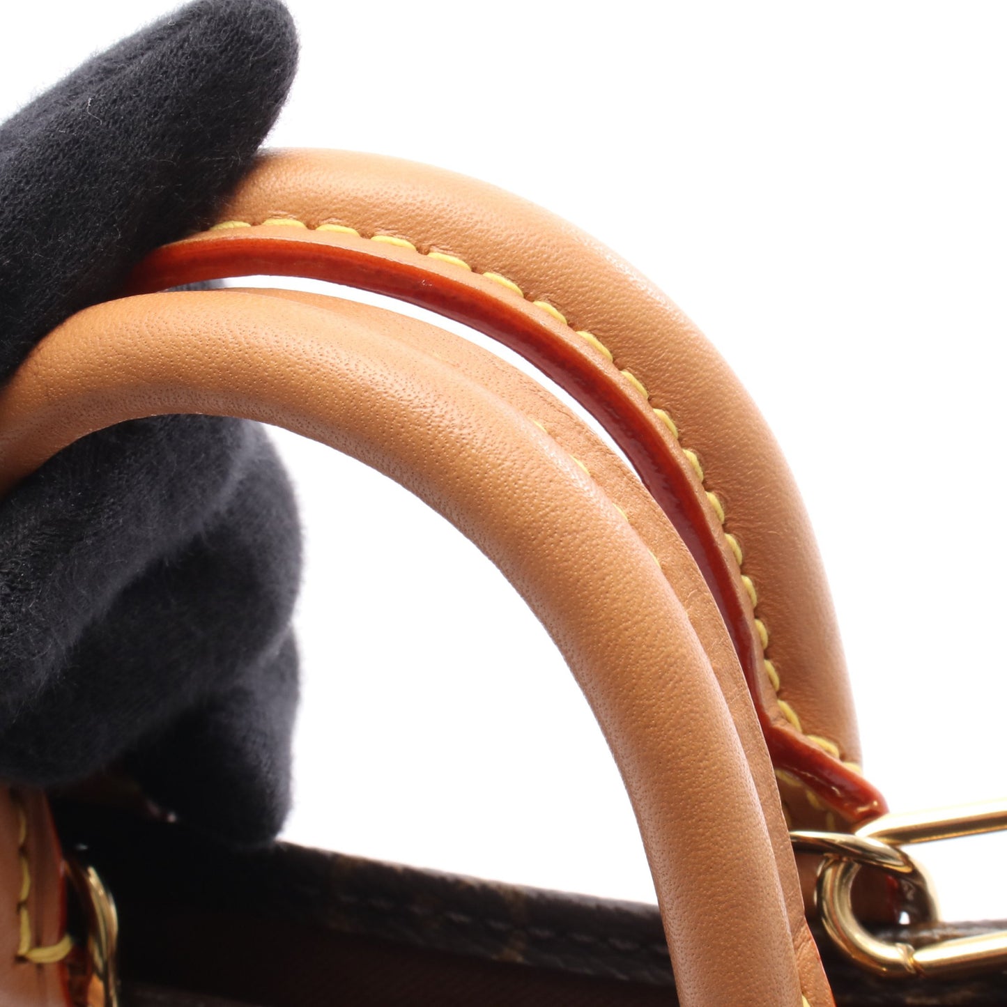 プティット サックプラ モノグラム ハンドバッグ PVC レザー ブラウン 2WAY ルイヴィトン バッグ LOUIS VUITTON