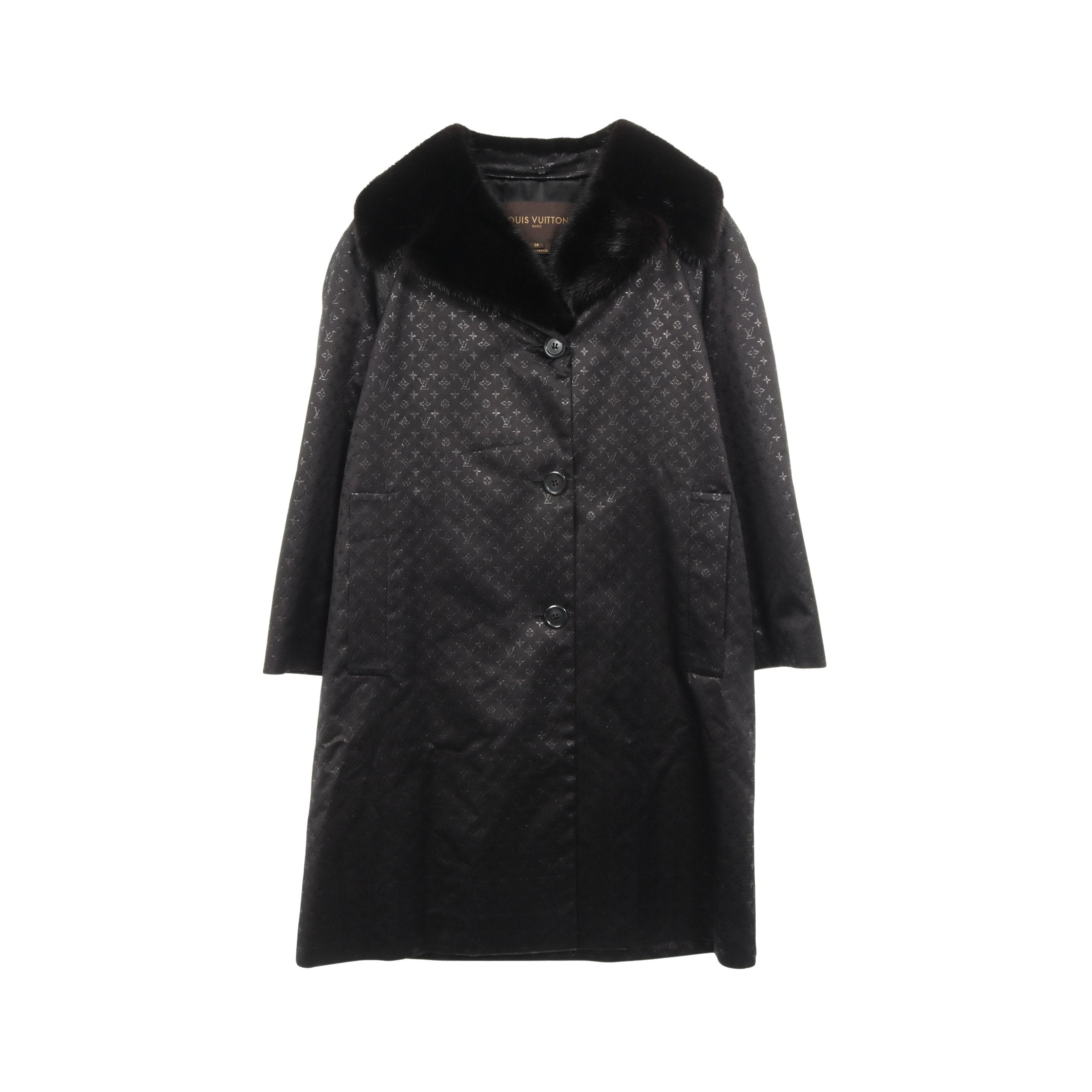 モノグラム コート シルク ミンク ブラック ルイヴィトン – RECLO