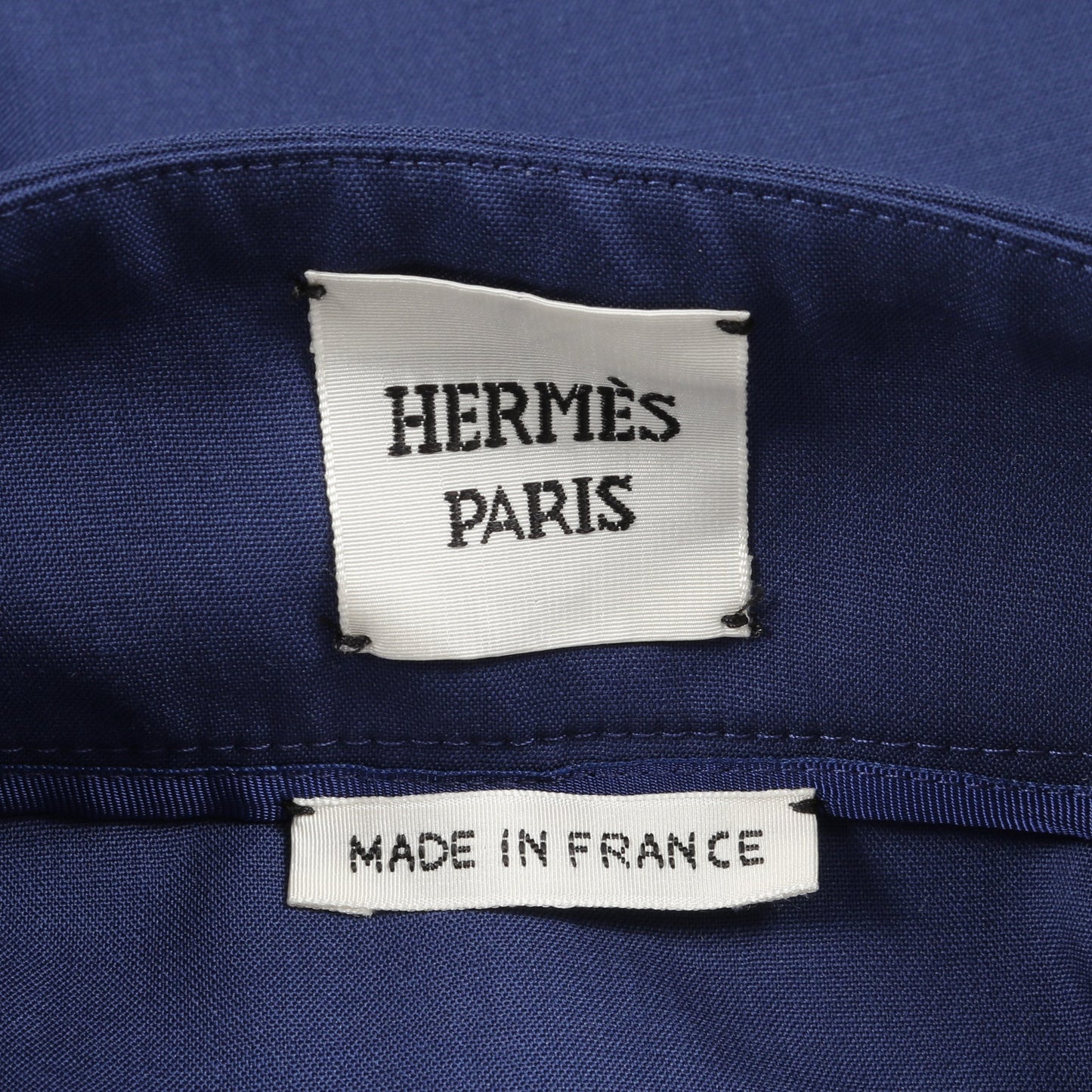 シェーヌダンクル チェーン スカート ウール ブルー エルメス ボトムス HERMES