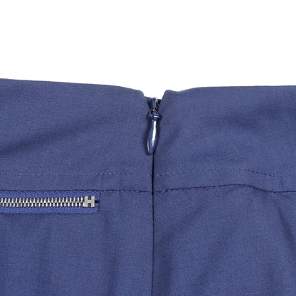 シェーヌダンクル チェーン スカート ウール ブルー エルメス – RECLO 