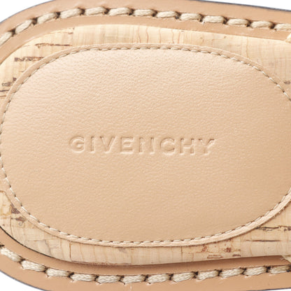 4Gリキッド スライドサンダル ラフィア ベージュ ジバンシィ シューズ GIVENCHY