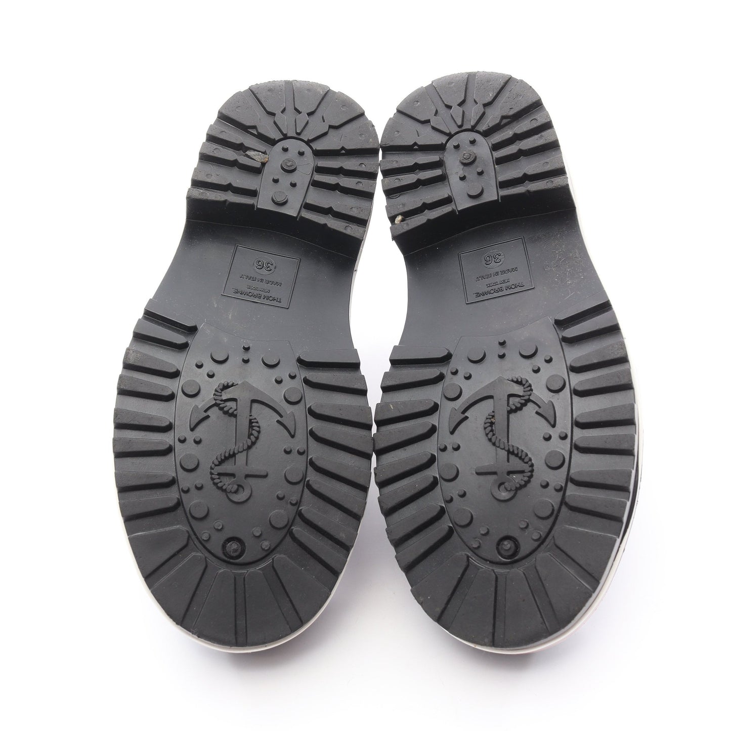 ブーツ ラバー ブラック トムブラウン シューズ THOM BROWNE