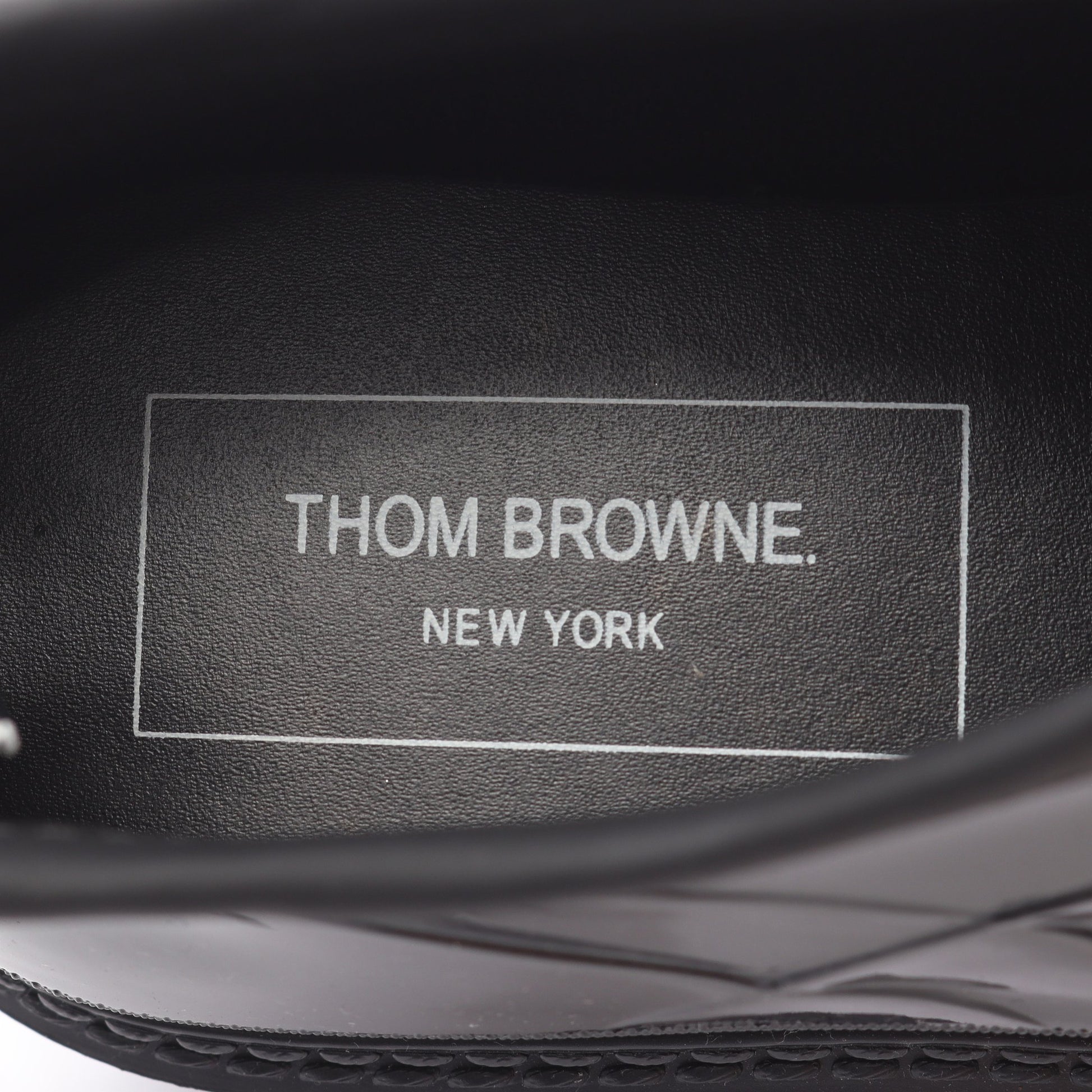 ブーツ ラバー ブラック トムブラウン シューズ THOM BROWNE