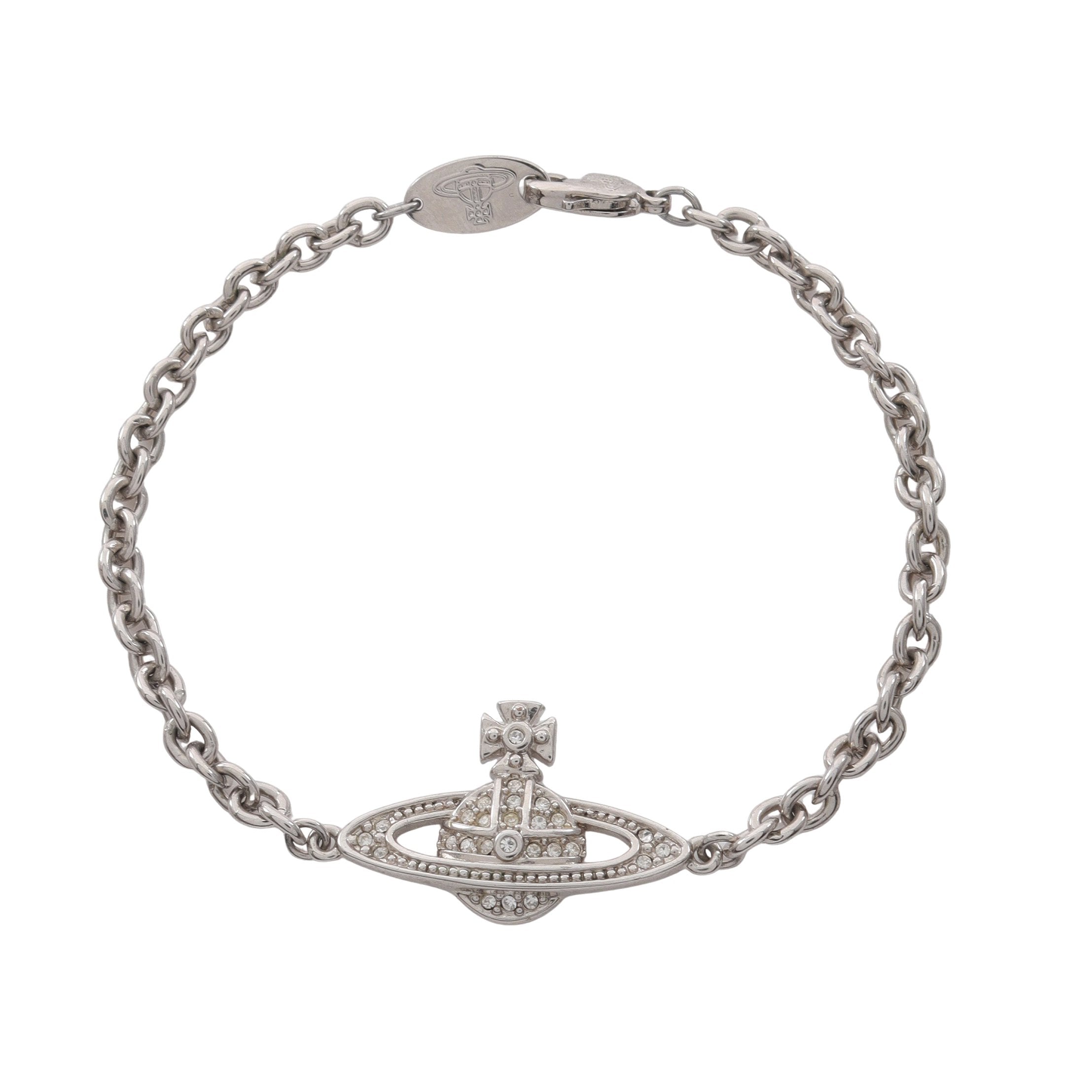 Vivienne Westwood ブレスレット オーブ ラインストーン オーブ ブレスレット ラインストーン シルバー クリア ヴィヴィアン