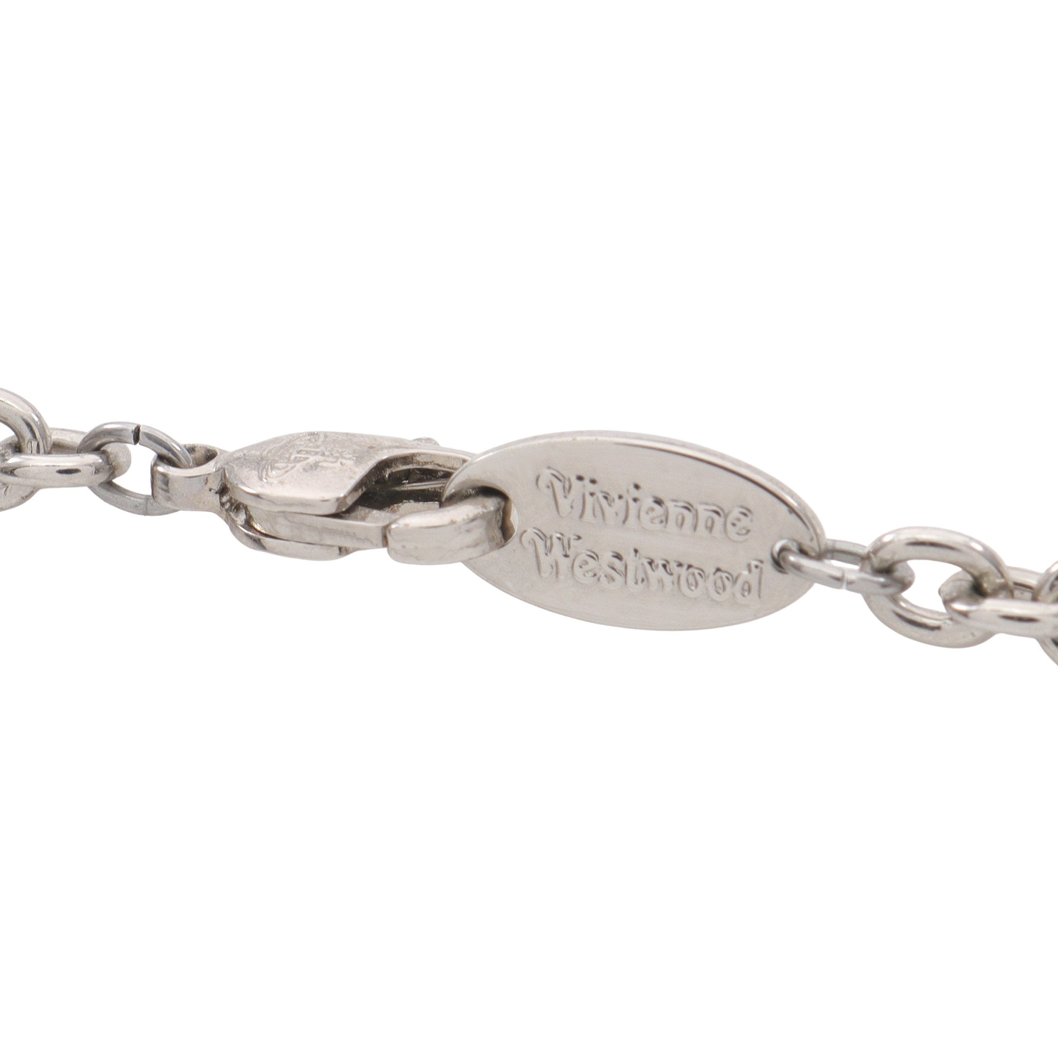 オーブ ブレスレット ラインストーン シルバー クリア ヴィヴィアン