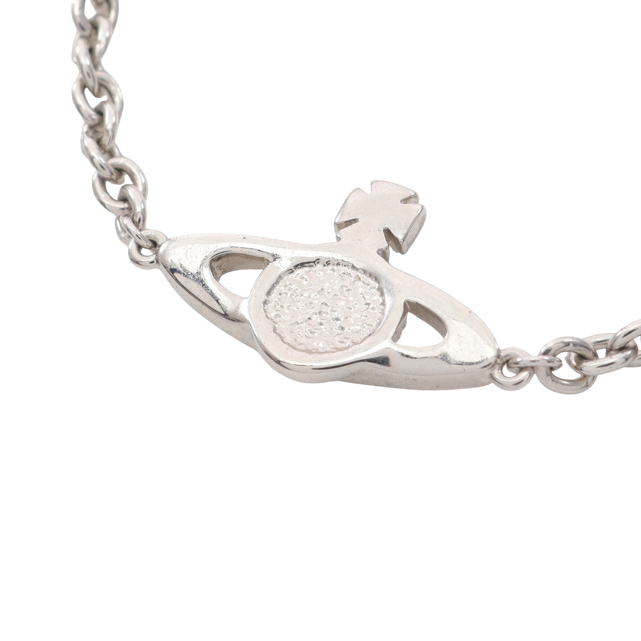 オーブ ブレスレット ラインストーン シルバー クリア ヴィヴィアン