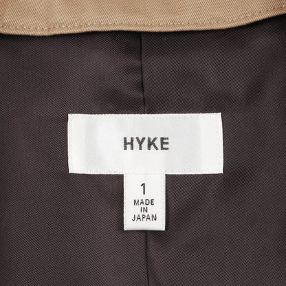 トレンチコート コットン ベージュ ハイク アウター HYKE